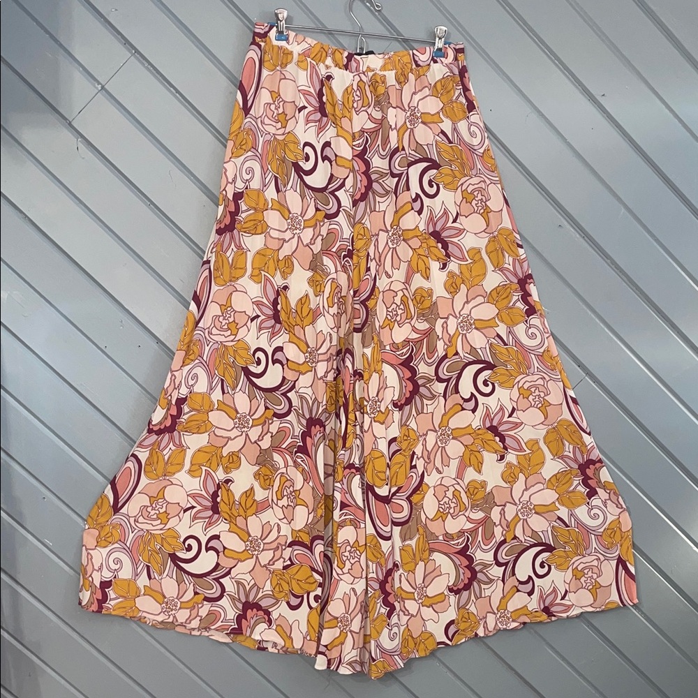 Like an Angel Multicolor Floral Wide-Leg Pants